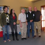 Graduating Boating class - From left to right: Nick Ciccone, Deanna Lander, Harold Ford, Murray Pratt, John Zinszer